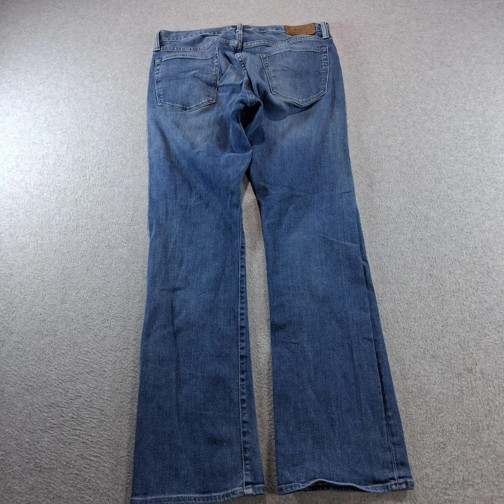 Polo Ralph Lauren Bootcut Jeans Mens 32x32 Blue Mid Wash Stretch Denim